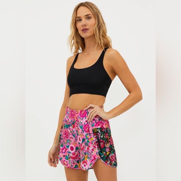 Beach Riot Sport Leah Top Black Swimsuit Sports Bra Ribbed XS $78 - Picture 10 of 11